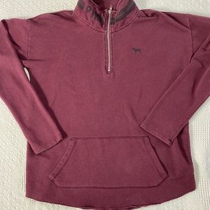 🍓PINK Victorias Secret Quarter Zip (M)